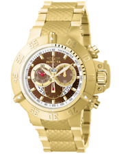 INVICTA MASCULINO 50MM SUBAQUA NOMA III RELÓGIO SUÍÇO QUARTZO CRONÓGRAFO 5405 GOLDTONE LER comprar usado  Enviando para Brazil