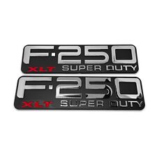 NOVO 99-04 Ford F-250 XLT emblema Super Duty F81Z-16720-RA decalque emblema 2 peças comprar usado  Enviando para Brazil