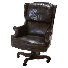 chair faux swivel leather for sale  Big Flats