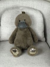 Juguete de peluche Russ ORNITORRINCO 15"" marrón peluche pies de peluche Kellytoy pato facturado esponjoso segunda mano  Embacar hacia Argentina