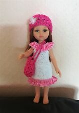 Puppenkleidung pink weiß gebraucht kaufen  Hamburg