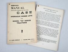 Vintage J.I. Case Service Manual Hydraulic Power Lifts VA Series Tractors Racine for sale  Milwaukee