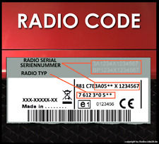 Radio code passend gebraucht kaufen  Hamburg