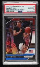 2020 Prizm Draft Picks Red White & Blue Lamelo Ball #3 PSA 10 GEM MT Rookie RC comprar usado  Enviando para Brazil