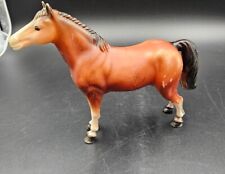 Vintage Plastic Toy Brown Tan Horse w/ Black Mane & Tail SW 2152 Hong Kong for sale  Shipping to South Africa