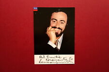 Autografo luciano pavarotti usato  Italia