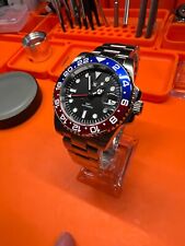 Relógio Namoki Pepsi GMT Mod com Seiko NH34 Movt. LIBERAÇÃO! comprar usado  Enviando para Brazil