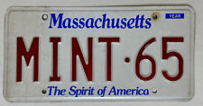 Massachusetts vanity license for sale  Reseda