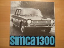 Simca 1300 prospekt gebraucht kaufen  Wiesloch