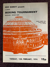 Boxing programme royal for sale  POOLE