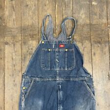 Dickies Dungarees Mens Denim Y2K Carpenter Workwear Overalls, Washed Blue, 44", used for sale  Shipping to South Africa