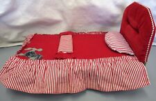 VTG UNIQUE DOLL BED FOR BARBIE LIKE 12" DOLLS, VELVET PADDED HEADBOARD DARLING!, used for sale  Shipping to South Africa