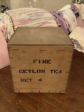 Vintage wood tea for sale  POOLE