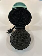 Used, Dash Mini Pizzelle Italian Cookie Maker Aqua Countertop Plug-in Single Serve for sale  Shipping to South Africa