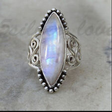 Moonstone Gemstone 925 Sterling Silver Handmade Ring Mother's Day Jewelry MP-23, used for sale  Shipping to South Africa