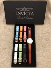 Invicta #14596 edição especial relógio flor silvestre 6 pulseiras coloridas nova bateria dourada comprar usado  Enviando para Brazil