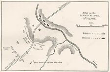 ÍNDIA. Plano do caso em Pandoo Nuddee c1880 mapa antigo gráfico comprar usado  Enviando para Brazil