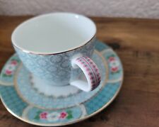 Pip Studio Espresso Cup and Saucer Trio Set Collectable Cute Blushing Birds Blue for sale  Shipping to South Africa