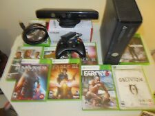 MICROSOFT XBOX 360 S MODELO 1439 250GB COM KINECT 10 JOGOS TESTADOS FUNCIONANDO, usado comprar usado  Enviando para Brazil