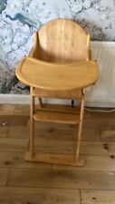 Wooden high chair for sale  UXBRIDGE