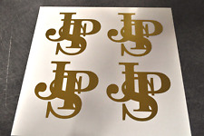 4 STICKERS  JPS GOLD John Player Special   dim 1 sticker 62X67mm na sprzedaż  Wysyłka do Poland