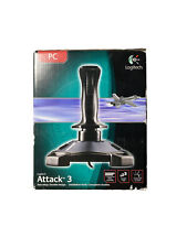 Logitech Gaming Joystick Attack 3 PC Wired USB ATK3 Flight Stick Easy Setup for sale  Shipping to South Africa