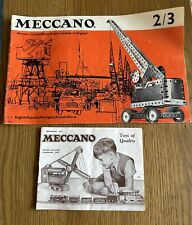 Meccano leaflets instructions for sale  MELTON MOWBRAY
