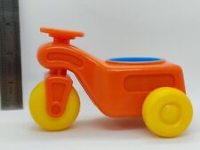 Triciclo tractor Fisher Price 1984 de colección triciclo Little People grueso coche naranja, usado segunda mano  Embacar hacia Argentina