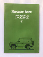 Brochure mercedes 240gd usato  Bologna