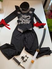 Schwarzes ninjakostüm kostüm gebraucht kaufen  Hamburg