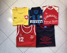 Lotto 5 Maglie Calcio Jersey Vintage Shirt Inter Nike Basket Swiss Umbro Stock usato  Prato
