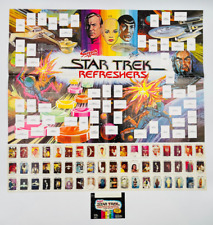 Juego completo de 54 pegatinas promocionales Star Trek TMP Swizzels con póster y envoltura segunda mano  Embacar hacia Argentina