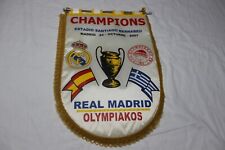 BANDERIN FUTBOL VINTAGE 2007 MATCH CHAMPIONS LEAGUE  REAL MADRID Y OLYMPIAKOS segunda mano  Embacar hacia Argentina