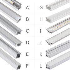 Używany, Profil aluminiowy LED Profile aluminiowe 2m 1m Szyna aluminiowa Listwa do taśmy LED Oświetlenie na sprzedaż  Wysyłka do Poland