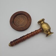 Brass wood gavel for sale  WISHAW