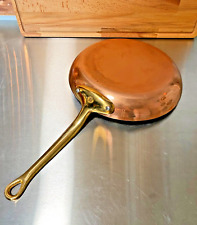 Mauviel M200 2mm Copper Stainless Skillet Bronze Handle 10 1/4" W EUC, used for sale  Shipping to South Africa