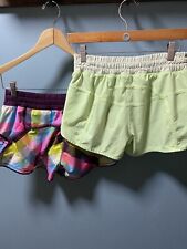 Lululemon Women’s Size 6 Lot Of 2 Tracker/Shake &Break LR 3.5-4” Lined Shorts for sale  Shipping to South Africa