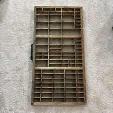 Vintage Wooden Shadow Box 32 X 16.5 X 2 Inch Wall Display Printers Drawer, used for sale  Shipping to South Africa