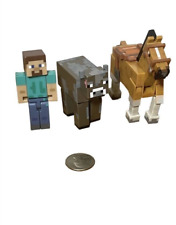 Figura de caballo y vaca Minecraft serie 2 Overworld de Steve & Brown segunda mano  Embacar hacia Argentina
