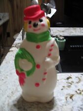Vintage 1968 13" Empire Snowman Blow Mold Christmas Decoration No Cord for sale  Cumming