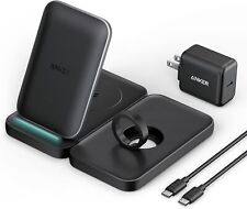 Used, Anker Wireless Charging Station 3-in-1 Qi Stand +20W USB-C Charger for iPhone 13 for sale  Shipping to South Africa
