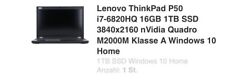 Lenovo thinkpad p50 gebraucht kaufen  München