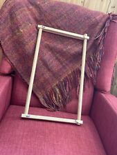 Wooden Tapestry Scroll Embroidery Frame Holder Cross Stitch Quilting Hoop 19x10, used for sale  Shipping to South Africa