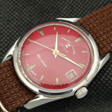 Used, OLD FAVRE LEUBA GENEVE SEA CHIEF 112 WINDING SWISS MENS RED DIAL WATCH a304351-1 for sale  Shipping to South Africa