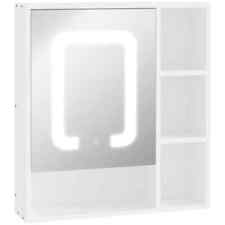 kleankin LED Illuminated Bathroom Mirror Cabinet with Dimmable Touch Switch for sale  Shipping to South Africa