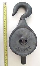 Vintage rope pulley for sale  SALISBURY