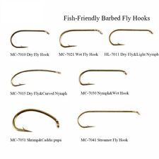 100pcs Fly Tying Hooks Dry&Wet&Nymph&Streamer&Shrimp Hooks 4# - 22# for sale  Shipping to South Africa