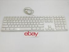 Genuine Apple A1243 Wired Mac Standard USB Keyboard w/ Numeric Keypad White, used for sale  Shipping to South Africa