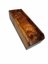 Handmade Crafted Burled Wood Dominoes Set In Slide Top Box Complete Candle Box for sale  Shipping to South Africa