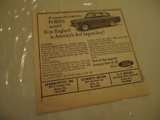 Ford cortina 1962 for sale  USA